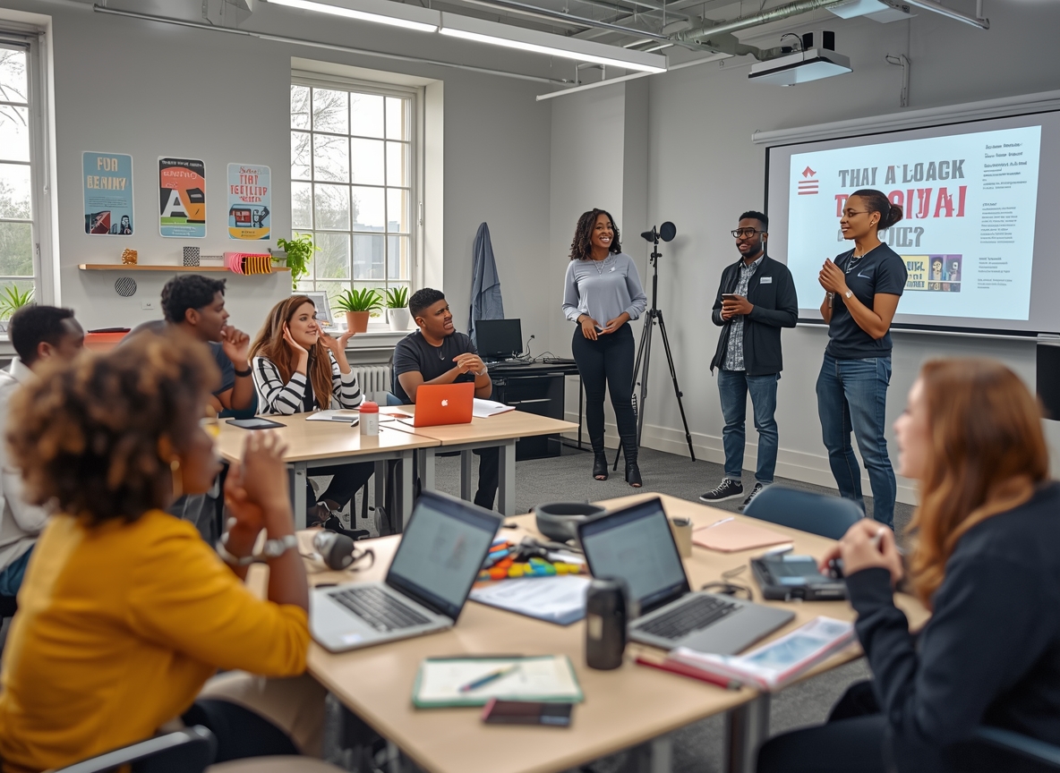 Deltakere lærer visuell historiefortelling teknikker